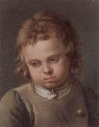 unknow artist Portrait of a young boy,head and shoulders,wearing a grey smock and a green shirt oil painting artist